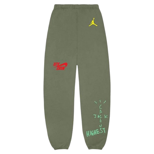 Travis Scott Jordan Cactus Jack Highest Sweatpant Olive