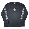 Vintage West Coast Choppers Cross Sleeve L/S Tee Black