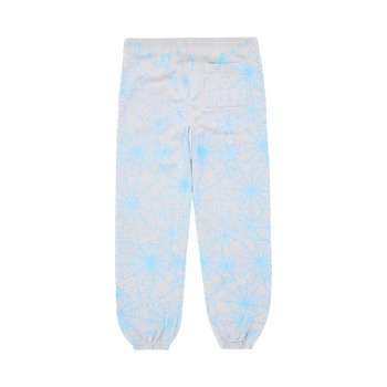 Sp5der AOP Web Sweatpants Heather Grey