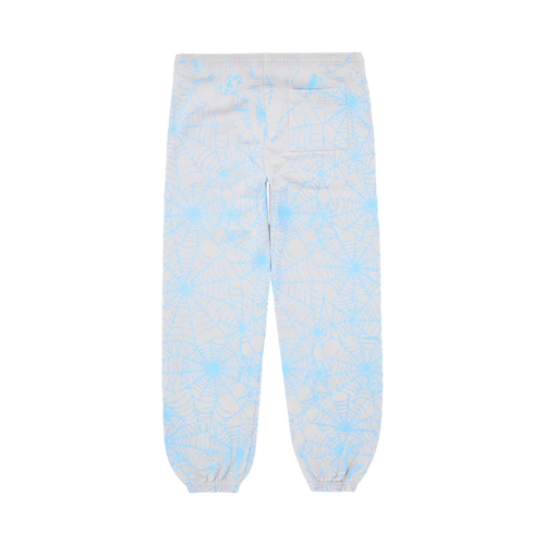 Sp5der AOP Web Sweatpants Heather Grey | Vintage Clothing Store Canada