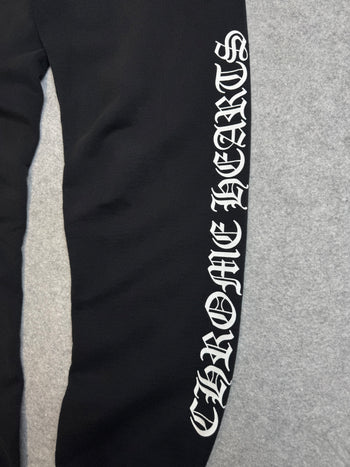 Chrome Hearts Scroll Logo Sweatpants Black
