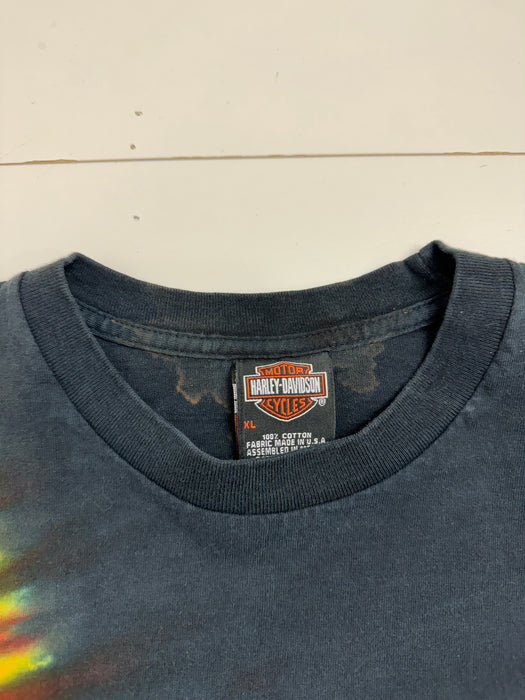 Vintage '02 Montana Harley Davidson Tye-Dye Tee | Vitnage Clothing Store Canada