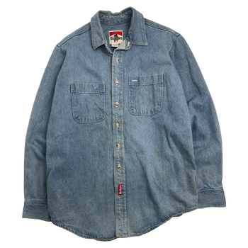 Vintage Marlboro Light Blue Denim Button Up