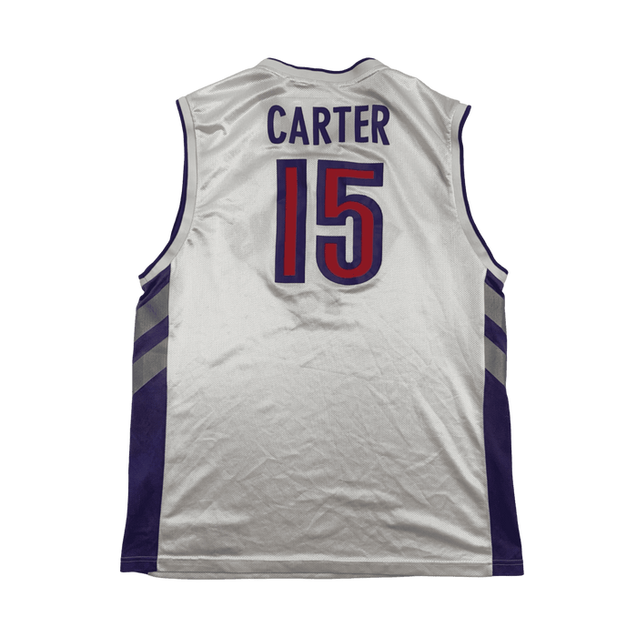 Vintage Reebok Toronto Raptors Vince Carter Jersey White | Vitnage Clothing Store Canada