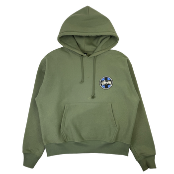 Stussy Cross Dot Hoodie Olive (USED)