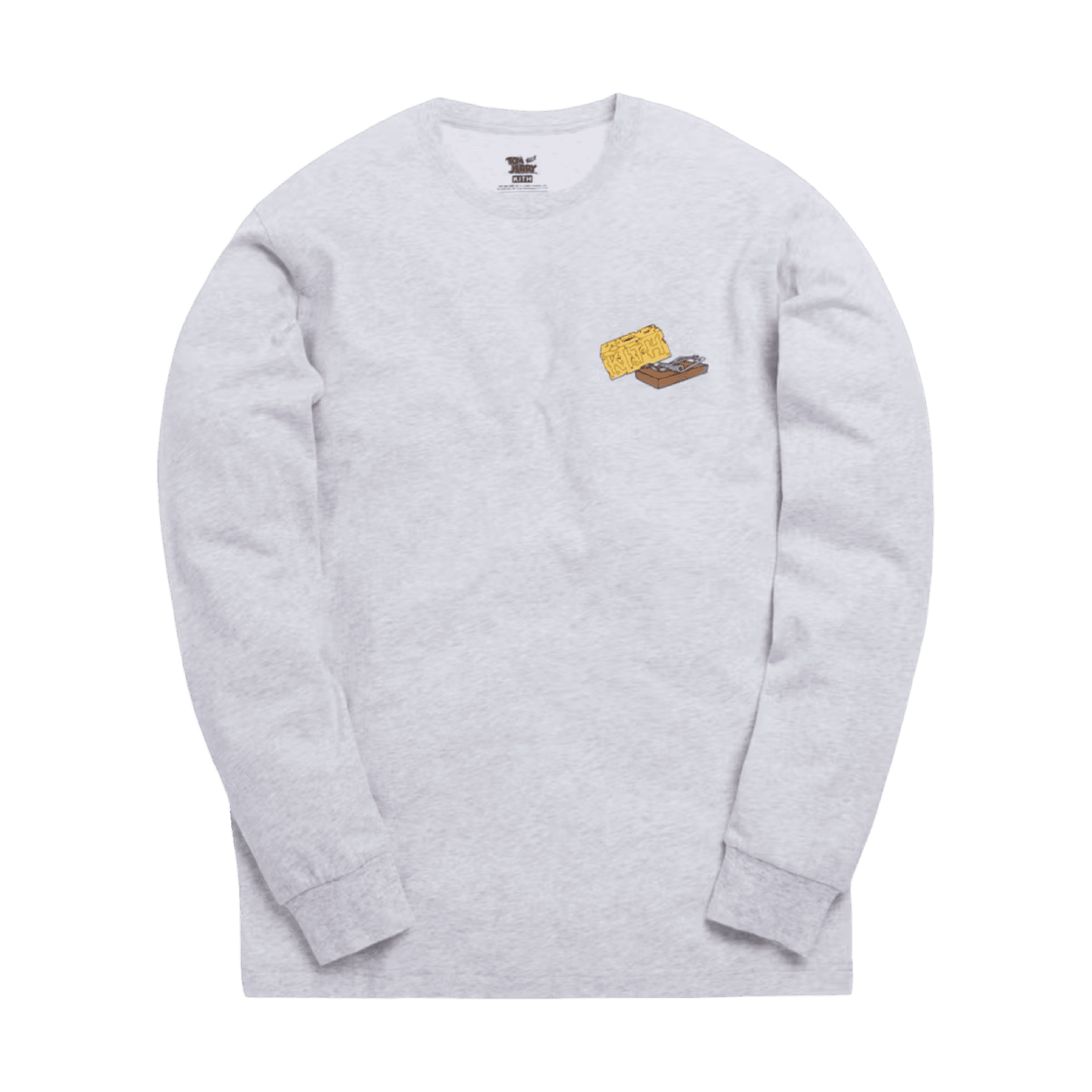 Kith x Tom & Jerry L/S Cheese Tee Grey