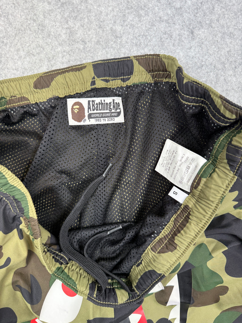 BAPE Shark Face Track Pants Camo (USED)