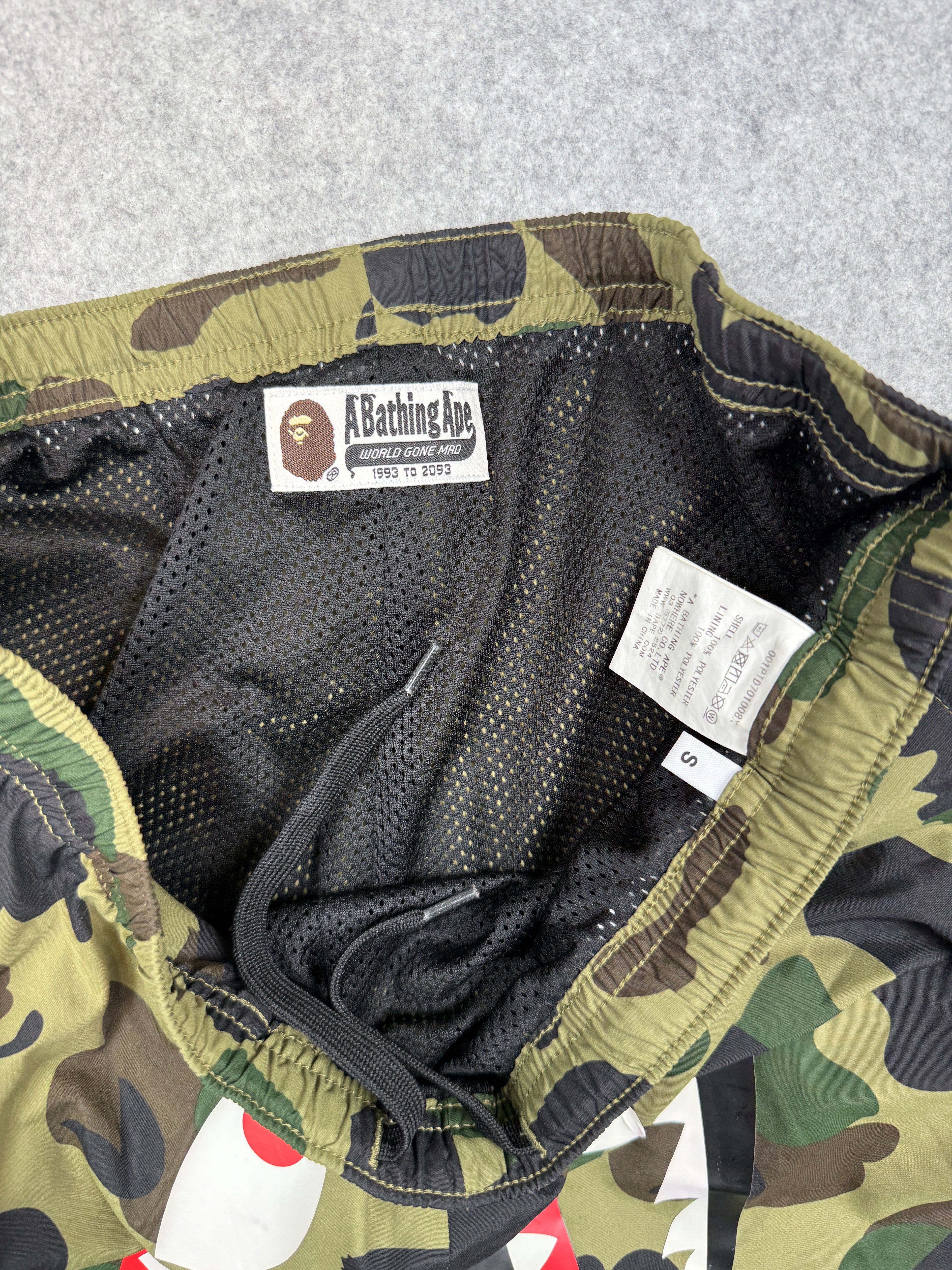 BAPE Shark Face Track Pants Camo (USED)