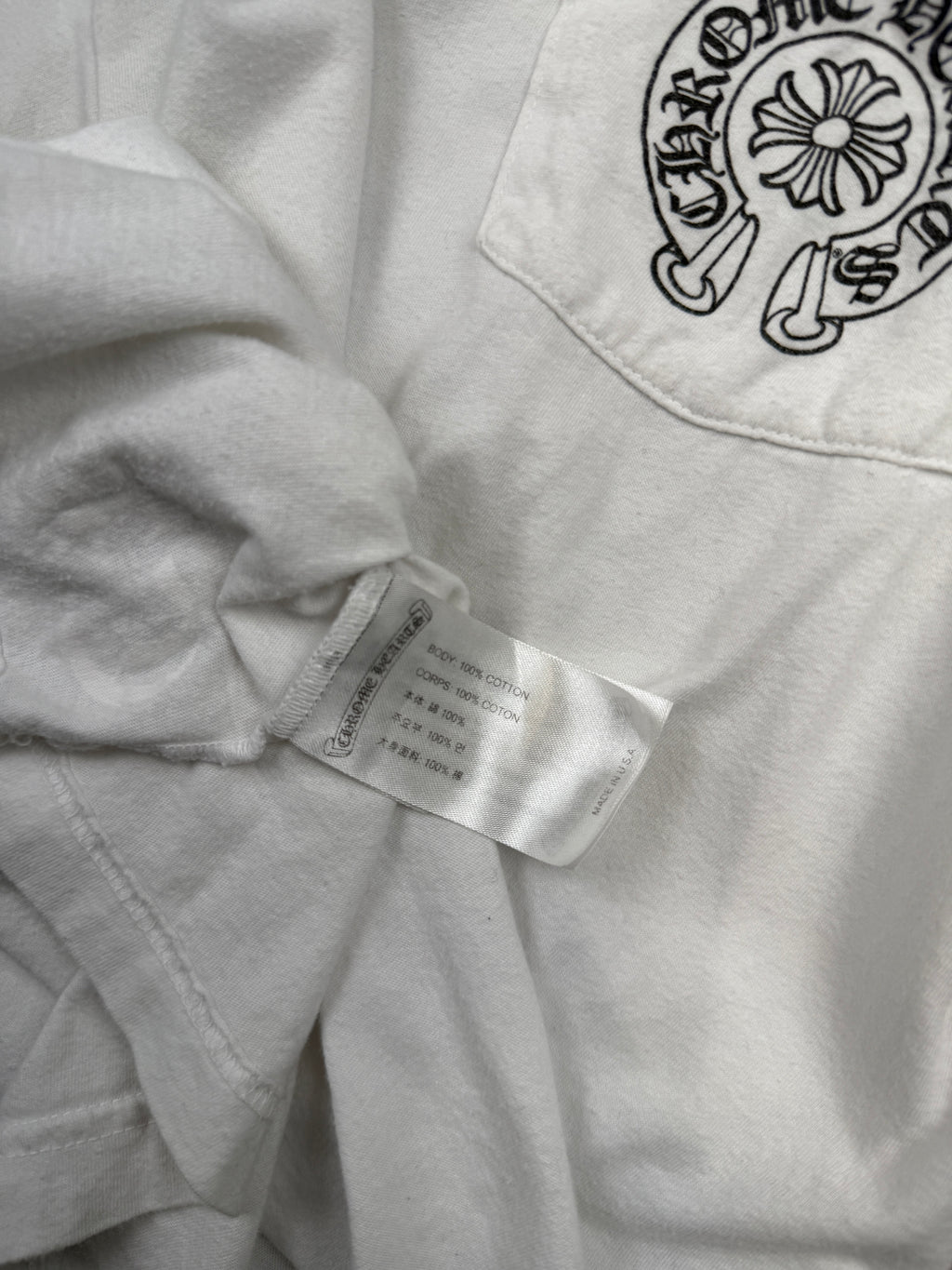 Chrome Hearts Horseshoe Pocket Tee White