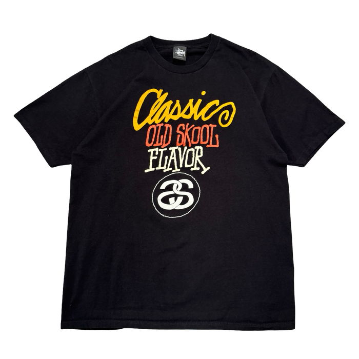 Stussy Classic Old Skool Flavour Tee Black (USED) | Vitnage Clothing Store Canada