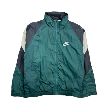 Vintage 90s Nike Windbreaker Zip-Up Pine Green