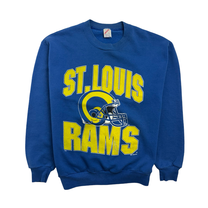 (M) Vintage St. Louis Rams Sweatshirt Blue | Vitnage Clothing Store Canada