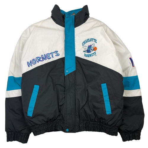 Vintage Pro Player Charlotte Hornets Insulated Jacket | Vintage Clothing Store Canada