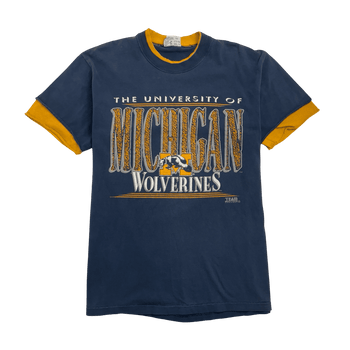 Vintage 90s University Of Michigan Tee Navy