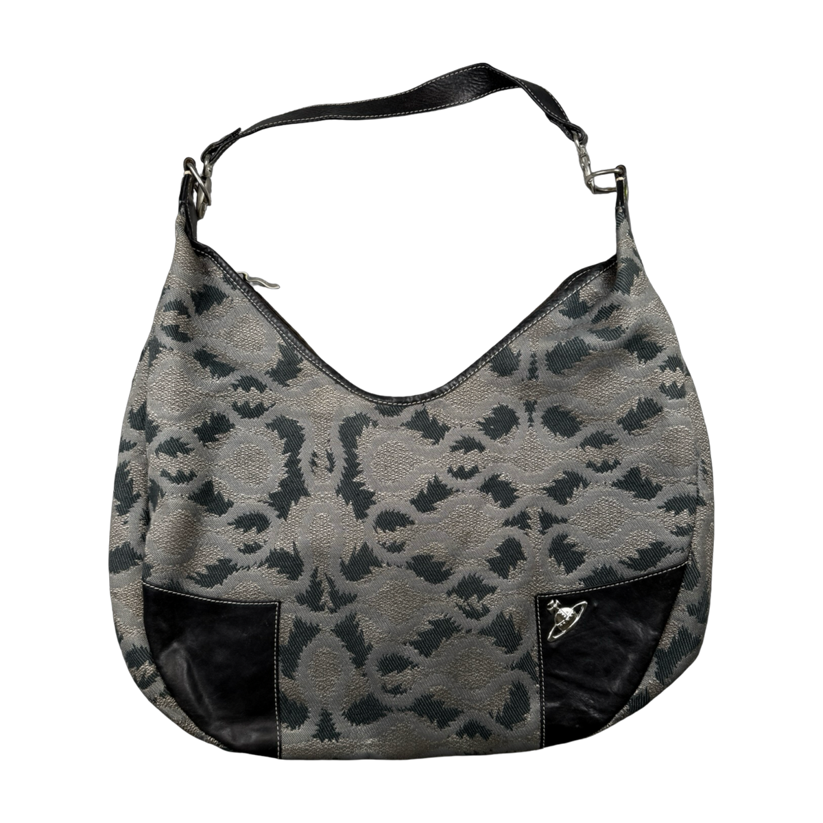 Vivienne Westwood Jacquard Hobo Shoulder Bag