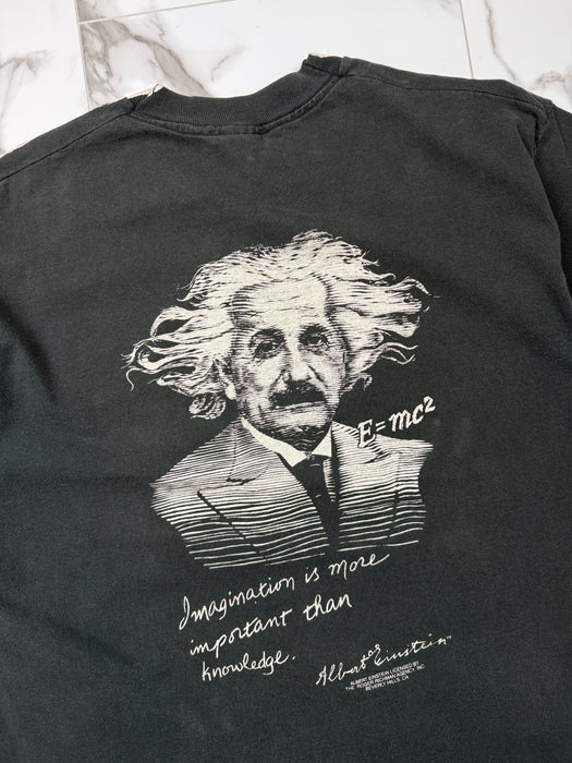Vintage 90’s Albert Einstein Tee Black | Vitnage Clothing Store Canada