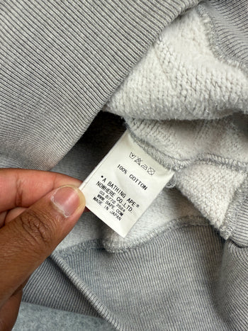 2000s BAPE Pattern Full Zip Hoodie Grey (USED)