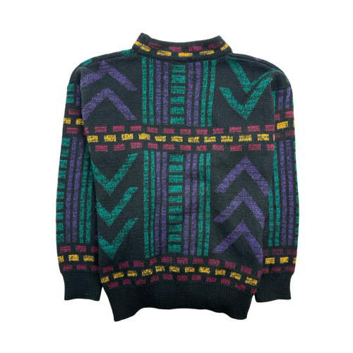 (M) Vintage Multi Coloured Knit Sweater | Vintage Clothing Store Canada