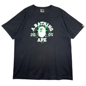 Vintage BAPE 2005 College Tee Black