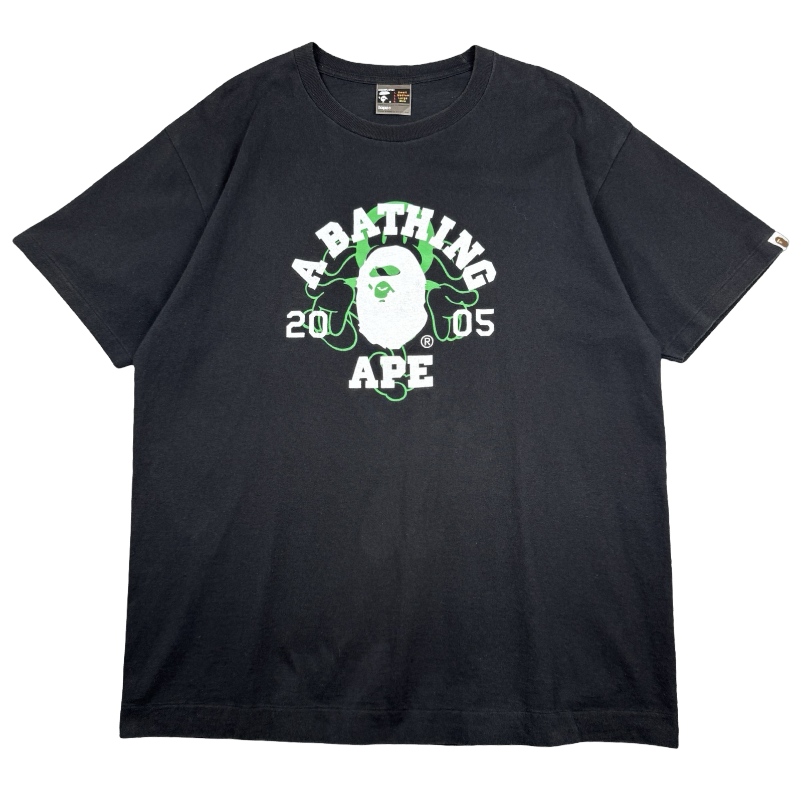 Vintage BAPE 2005 College Tee Black