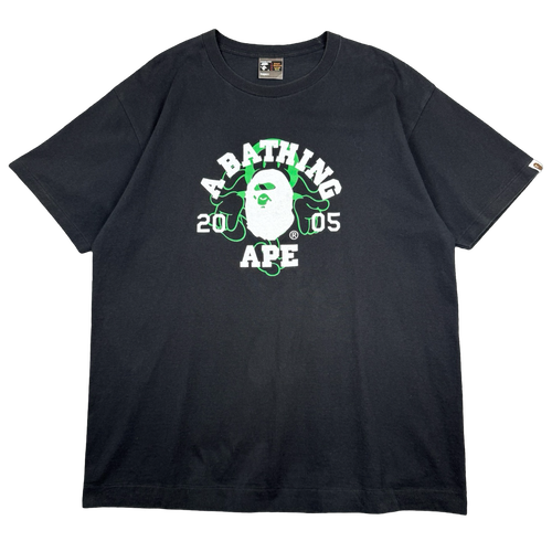 Vintage BAPE 2005 College Tee Black | Vintage Clothing Store Canada