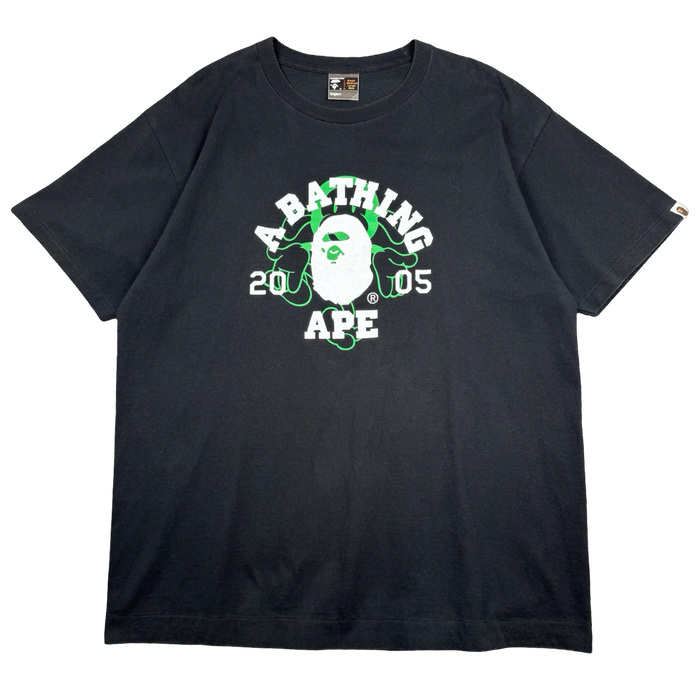 Vintage BAPE 2005 College Tee Black | Vitnage Clothing Store Canada