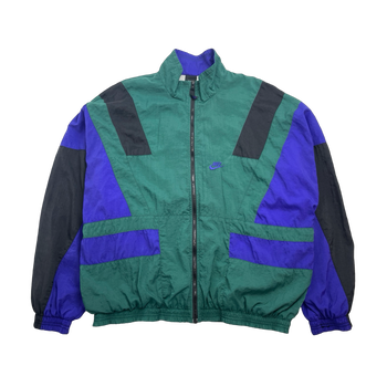 (XXL) Vintage 90s Nike Windbreaker Jacket Green