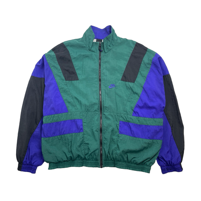 (XXL) Vintage 90s Nike Windbreaker Jacket Green