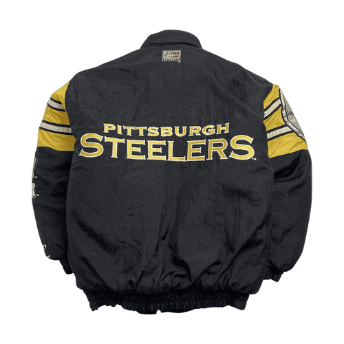 (M) Vintage Logo Athletic Pittsburgh Steelers Zip Up Jacket | Vintage Clothing Store Canada