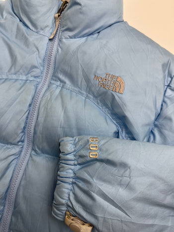 (XS) Vintage The North Face 600 Fill Girls Puffer Jacket Baby Blue