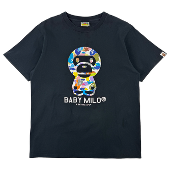 BAPE Multi Camo Baby Milo Tee Black (USED)