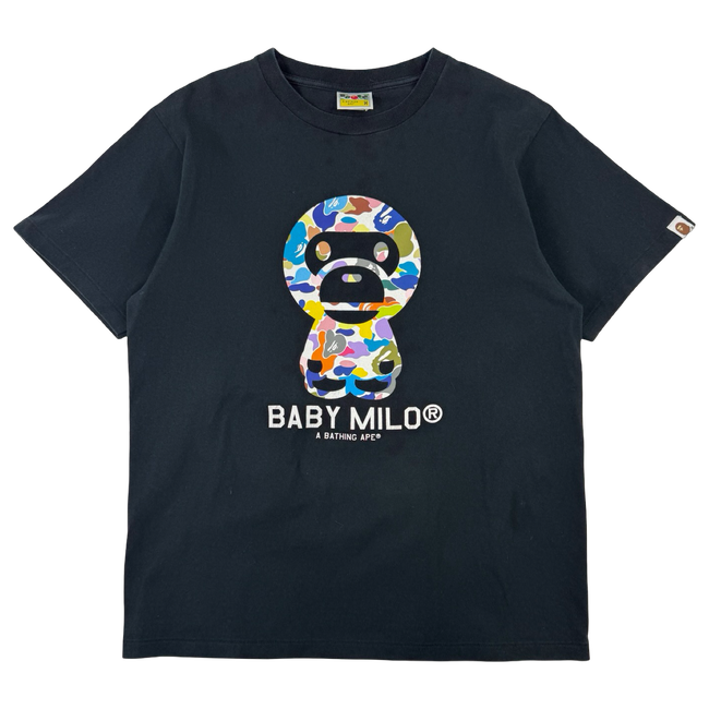 BAPE Multi Camo Baby Milo Tee Black (USED)