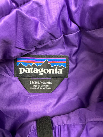 (L) Patagonia Micro Puffer Zip-Up Vest Purple