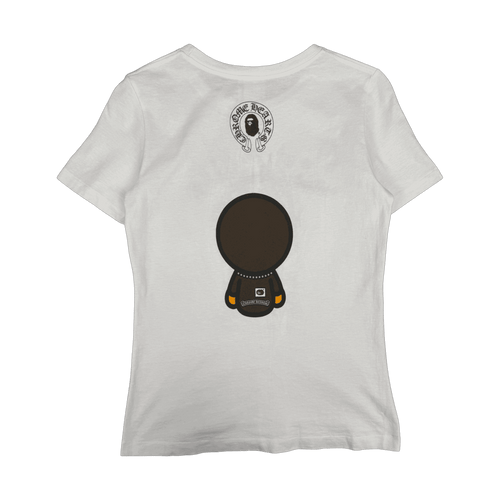 Women’s Chrome Hearts x BAPE Baby Milo Tee White | Vintage Clothing Store Canada