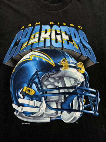 (L) Vintage '94 San Diego Chargers Tee Black