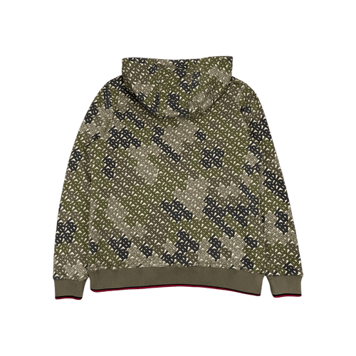 Burberry Monogram Print Hoodie Green (USED) | Vintage Clothing Store Canada
