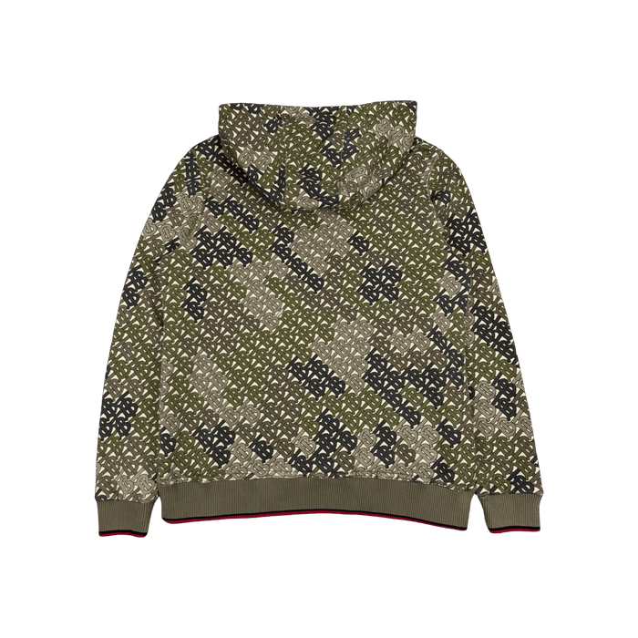 Burberry Monogram Print Hoodie Green (USED) | Vitnage Clothing Store Canada