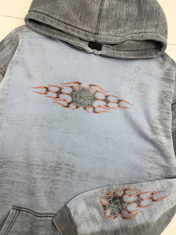 Vintage 2000s No Fear Hoodie Faded Blue