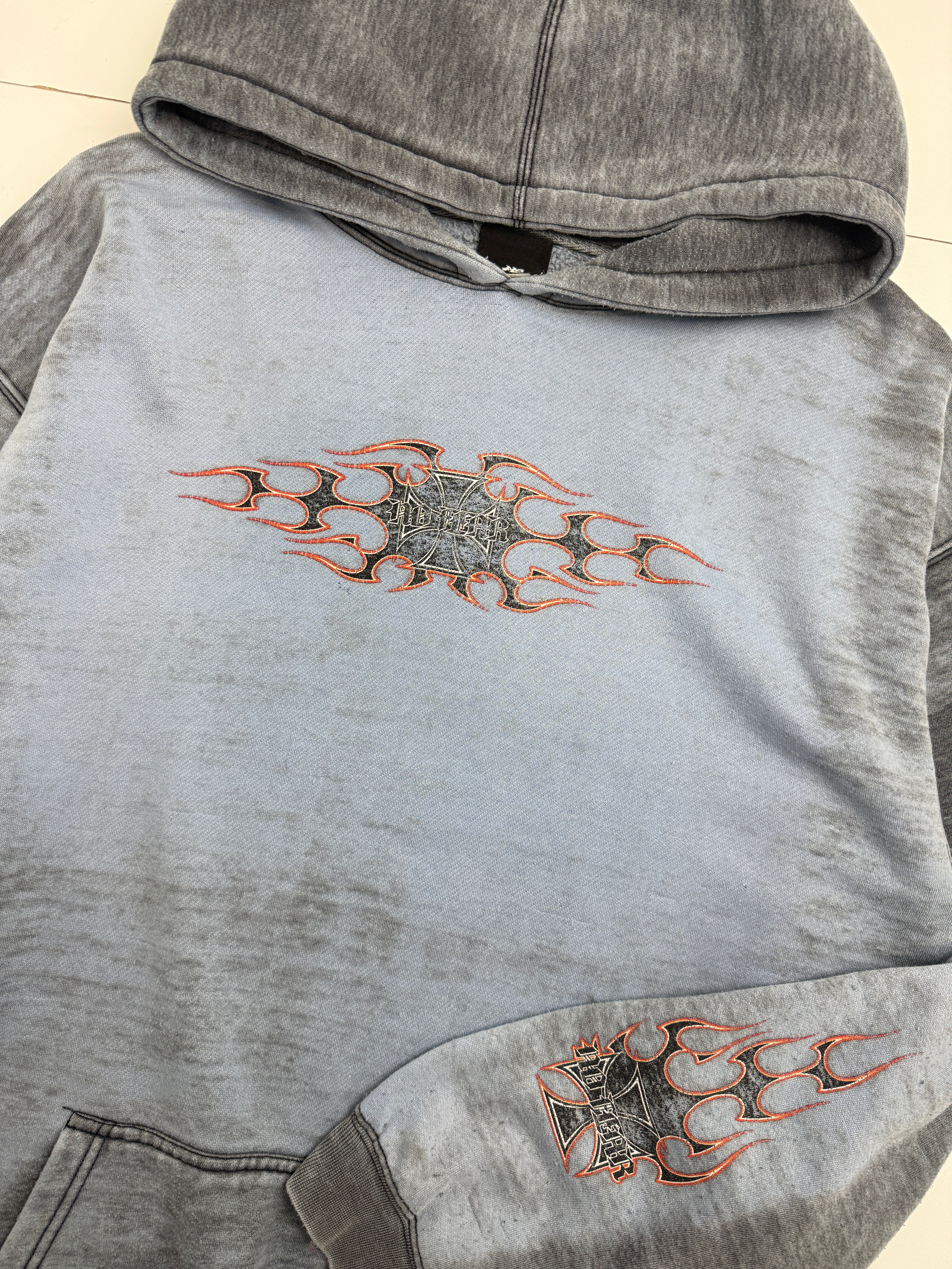 Vintage 2000s No Fear Hoodie Faded Blue