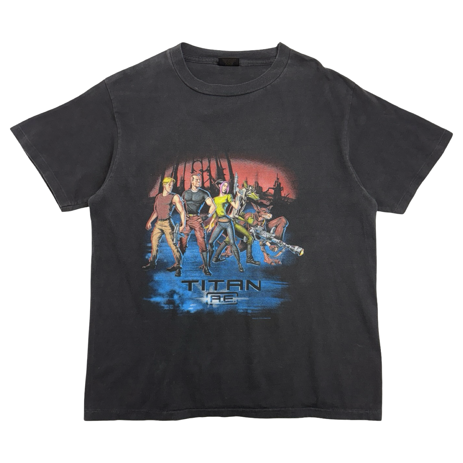 Vintage 90's Titan A.E Movie Tee Black
