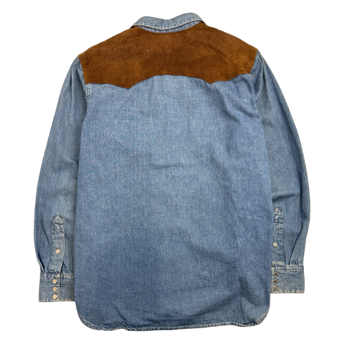Vintage Polo Ralph Lauren Country Suede Denim Button-Up | Vintage Clothing Store Canada