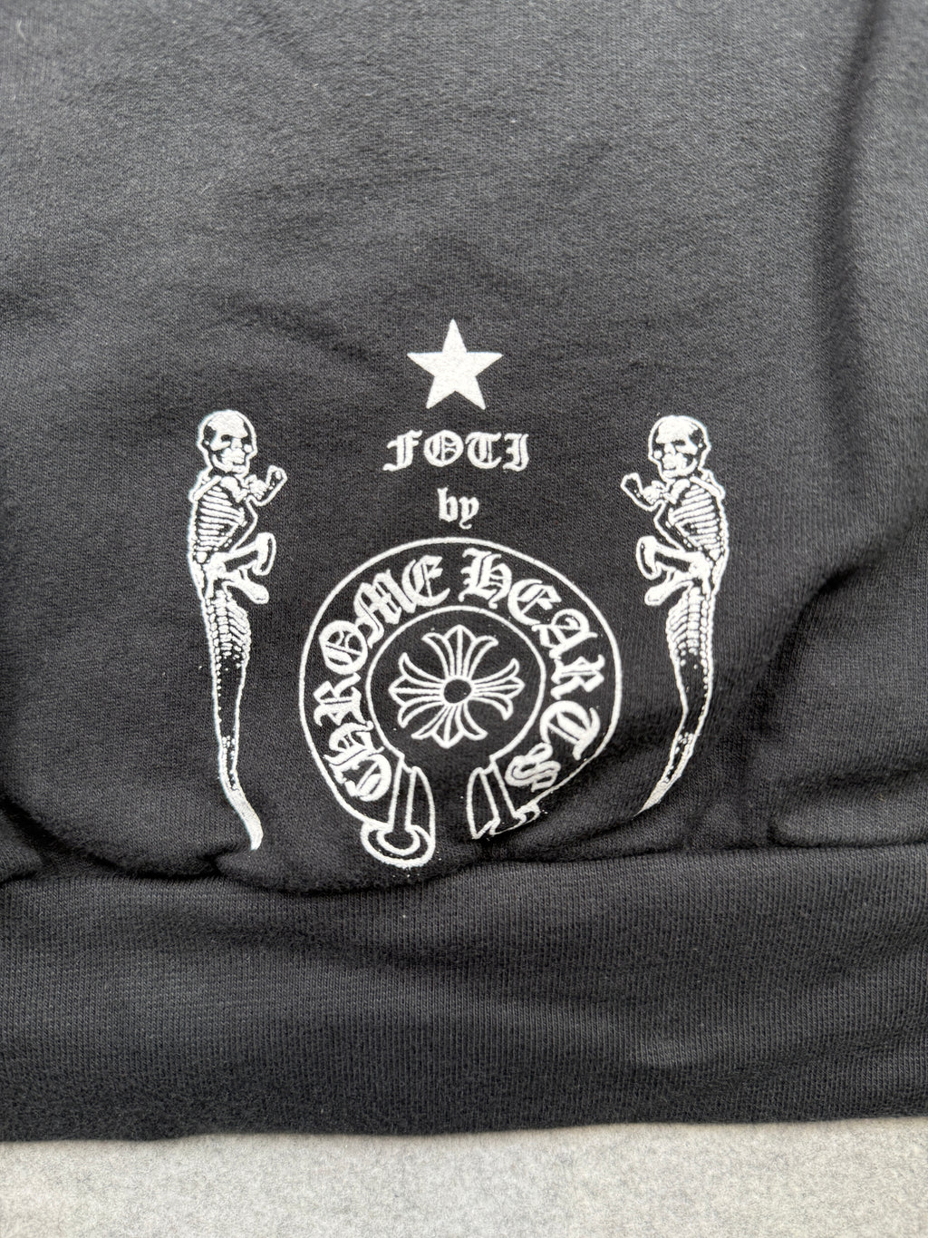 Chrome Hearts Foti Skull Zip Up Hoodie Black