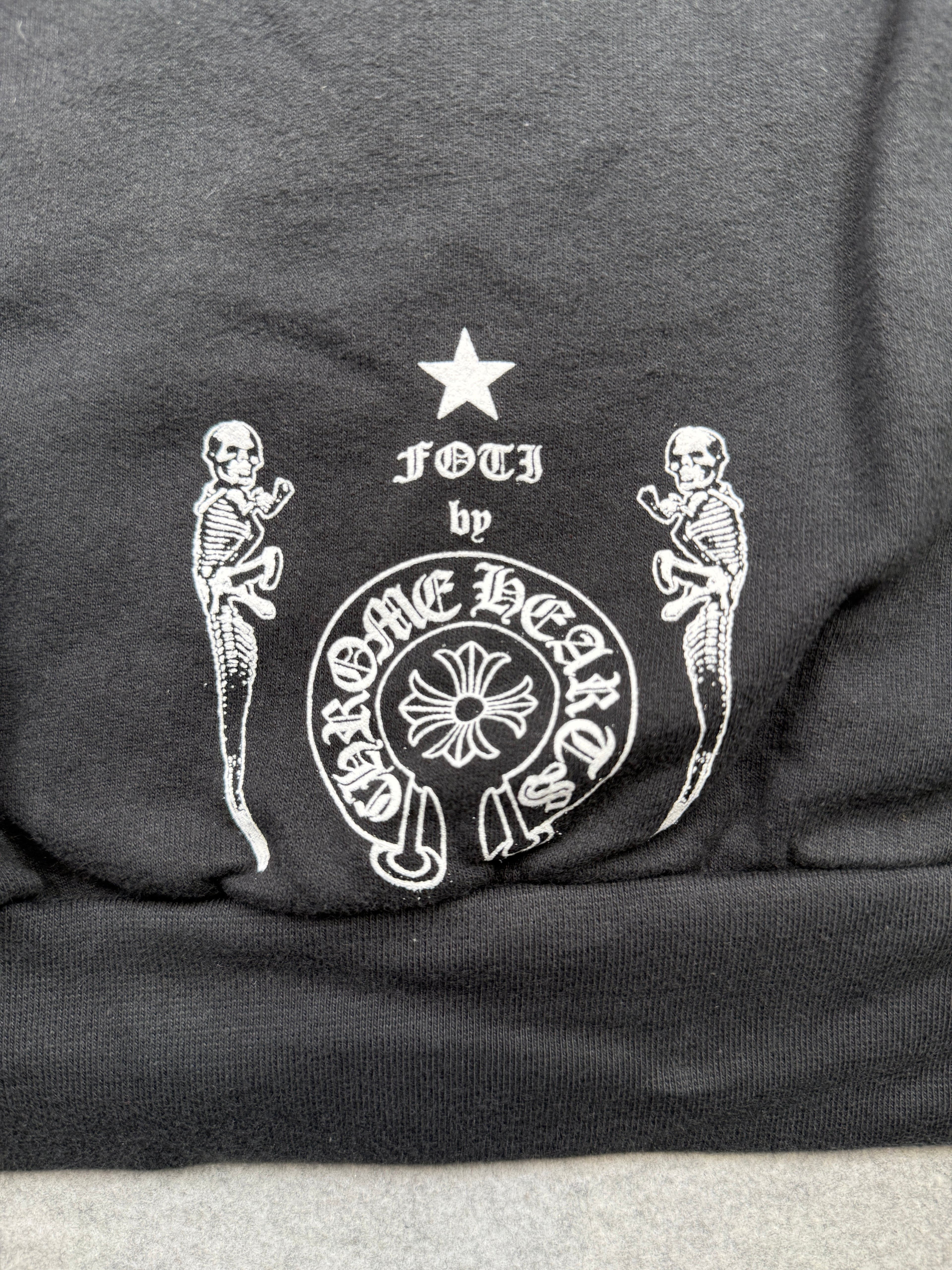 Chrome Hearts Foti Skull Zip Up Hoodie Black