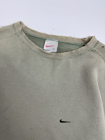 Vintage 1990's Nike Side Swoosh Sweatshirt Pistachio Green