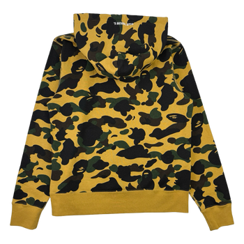 BAPE 1st Camo College Pullover Hoodie Yellow