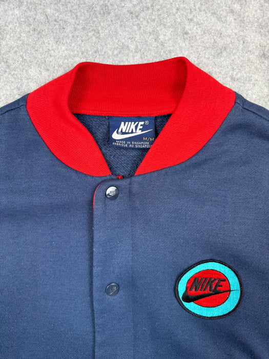 Vintage 1980's Nike Blue Tag Bomber Jacket Multi | Vitnage Clothing Store Canada