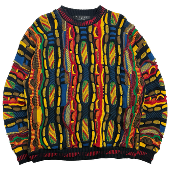 Vintage Protege Coogi Style 3D Knit Multi