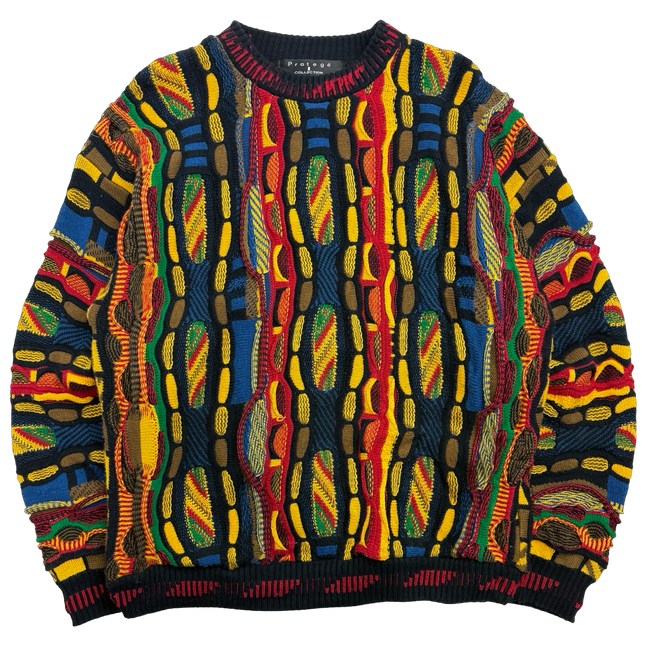 Vintage Protege Coogi Style 3D Knit Multi