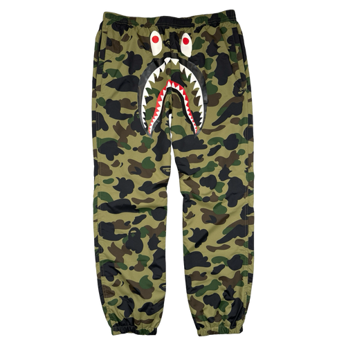 BAPE Shark Face Track Pants Camo (USED) | Vintage Clothing Store Canada