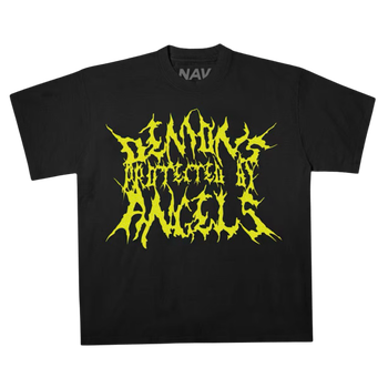 Vlone x Nav DPBA 2 Jagged T-Shirt Black/Yellow